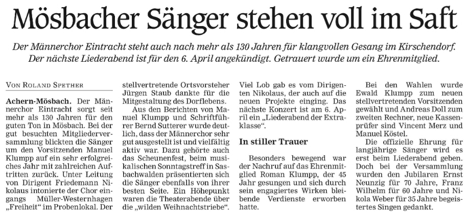 Zeitungsartikel 2024 03 11 ARZ